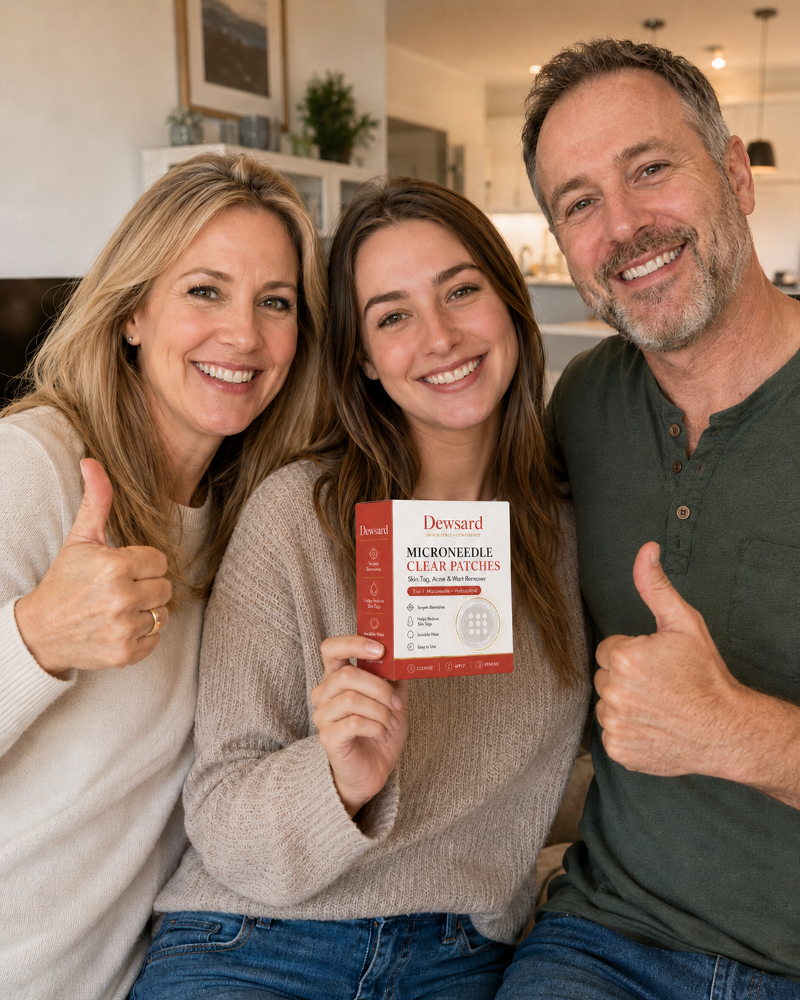 ✨Dewsard®2-in-1 Microneedle & Hydrocolloid Patch🍀| Removes Raised Moles, Acne, Flat Warts & Skin Tags | Helps Improve Wrinkles, Scars & Blemishes | Invisible Patches for Face & Body